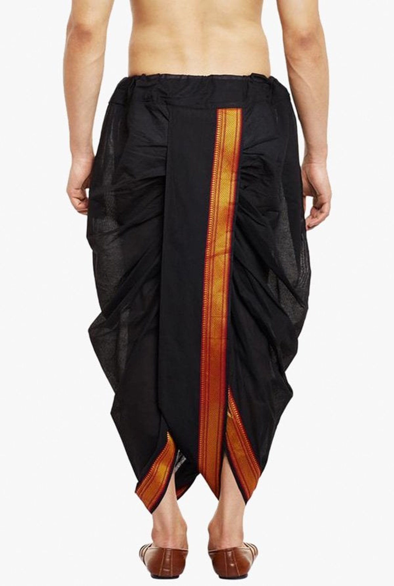 Sojanya Black Regular Fit Cotton Dhoti Pants