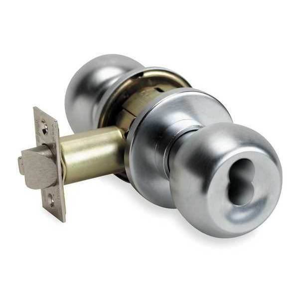 YALE BCA5407CK630 Knob Lockset,Mechanical,Entrance,Grd. 1