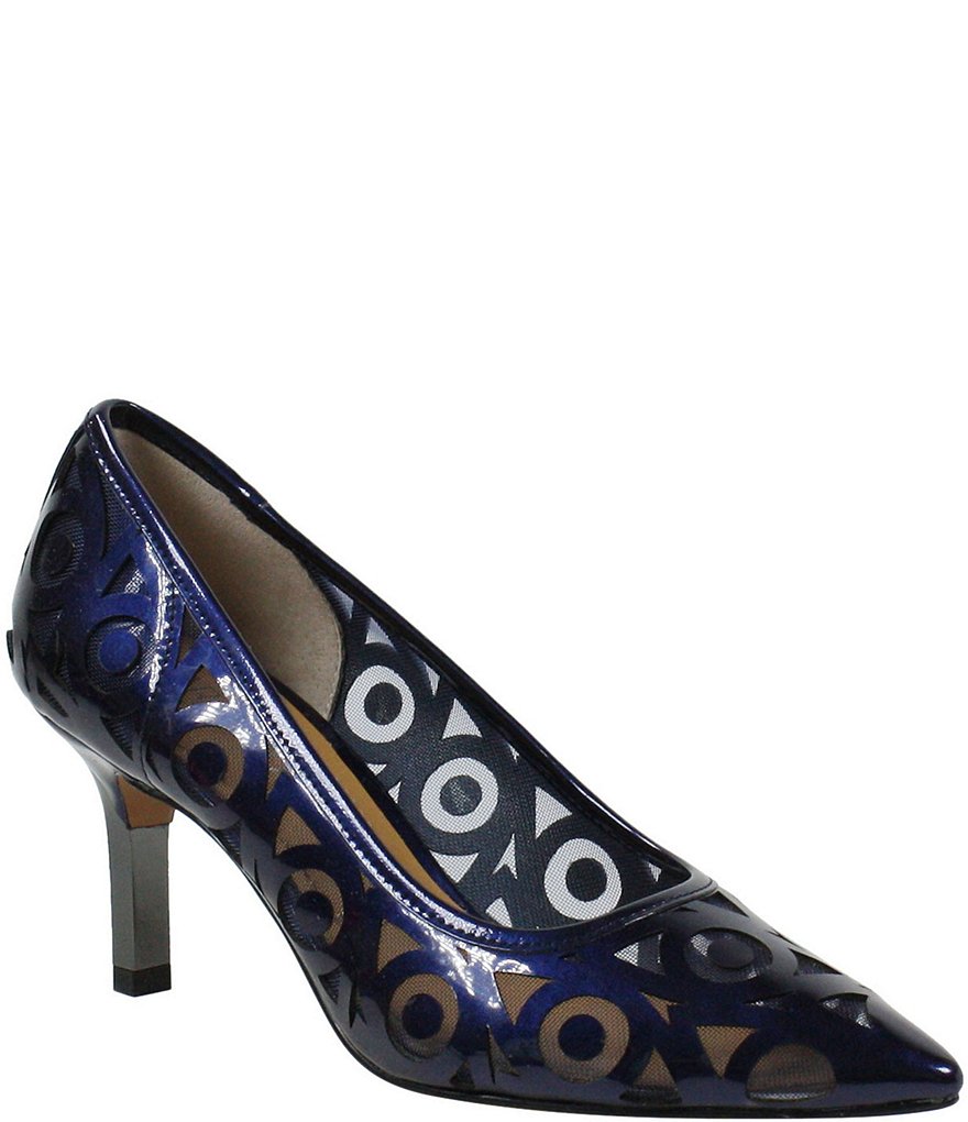 J. Renee Jameena Patent Laser Cut Pumps