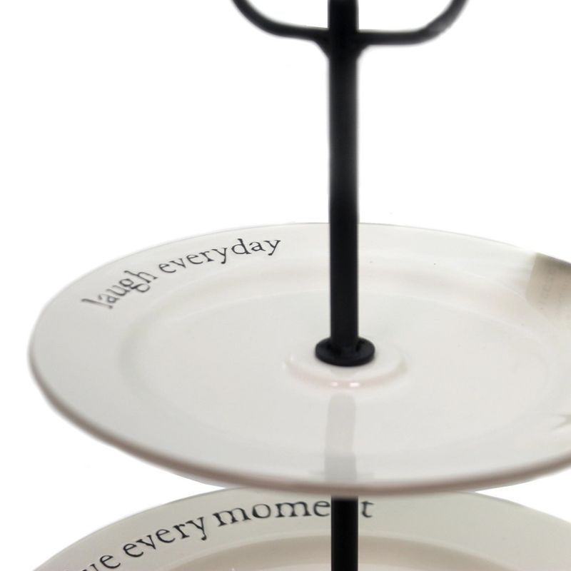 Tabletop Wrd Exp Three Tier Server Live Love Laugh Primitives By Kathy  -  Serving Platters
