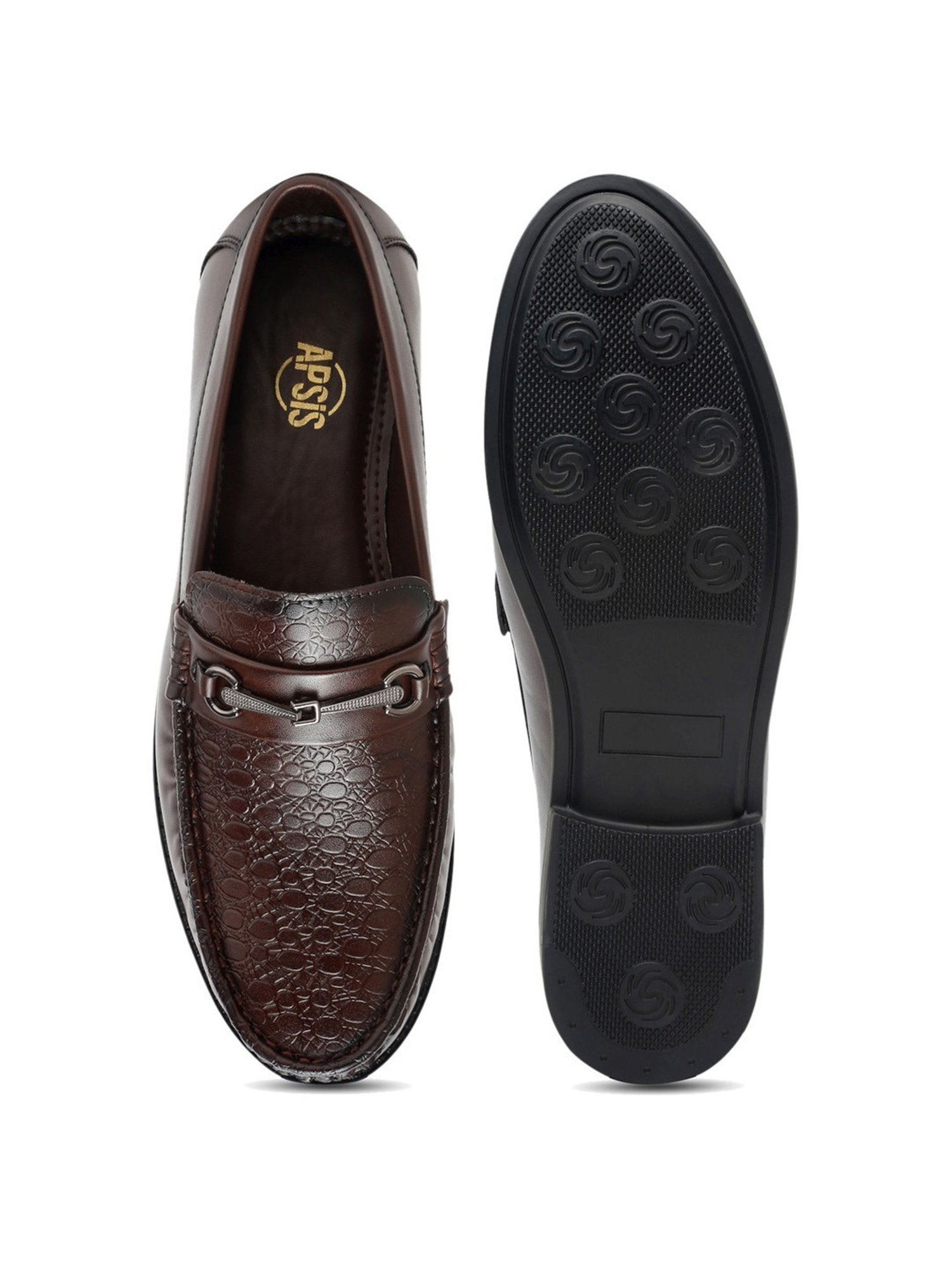 Apsis Men's Brown Casual Loafers