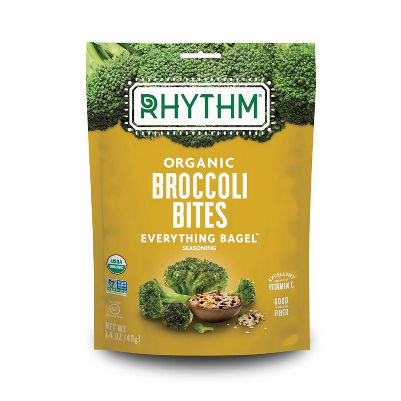 Rhythm Everything Bagel Organic Broccoli Bites - 1.4oz