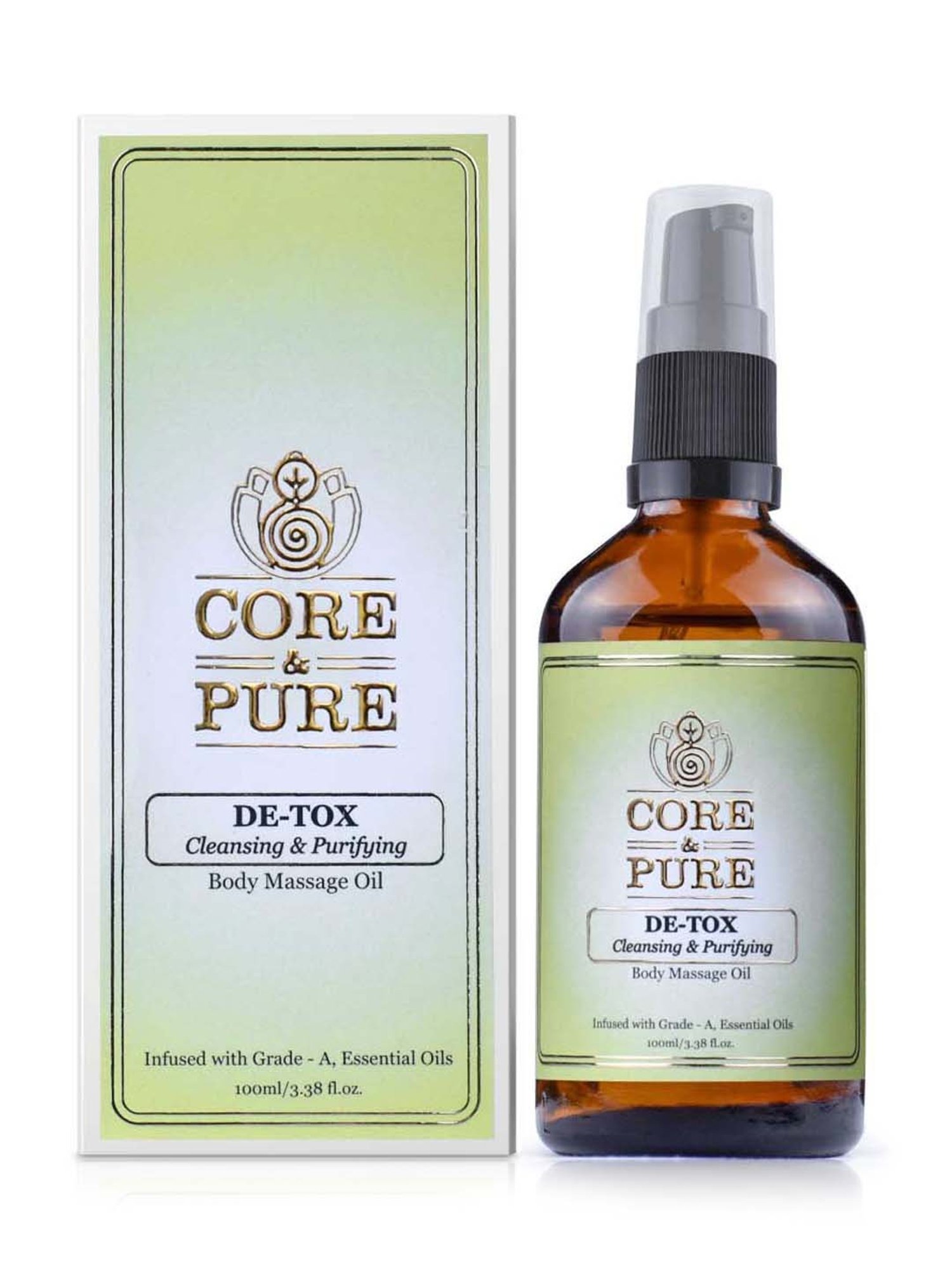 CORE & PURE De-Tox Massage Oil - 100 ml
