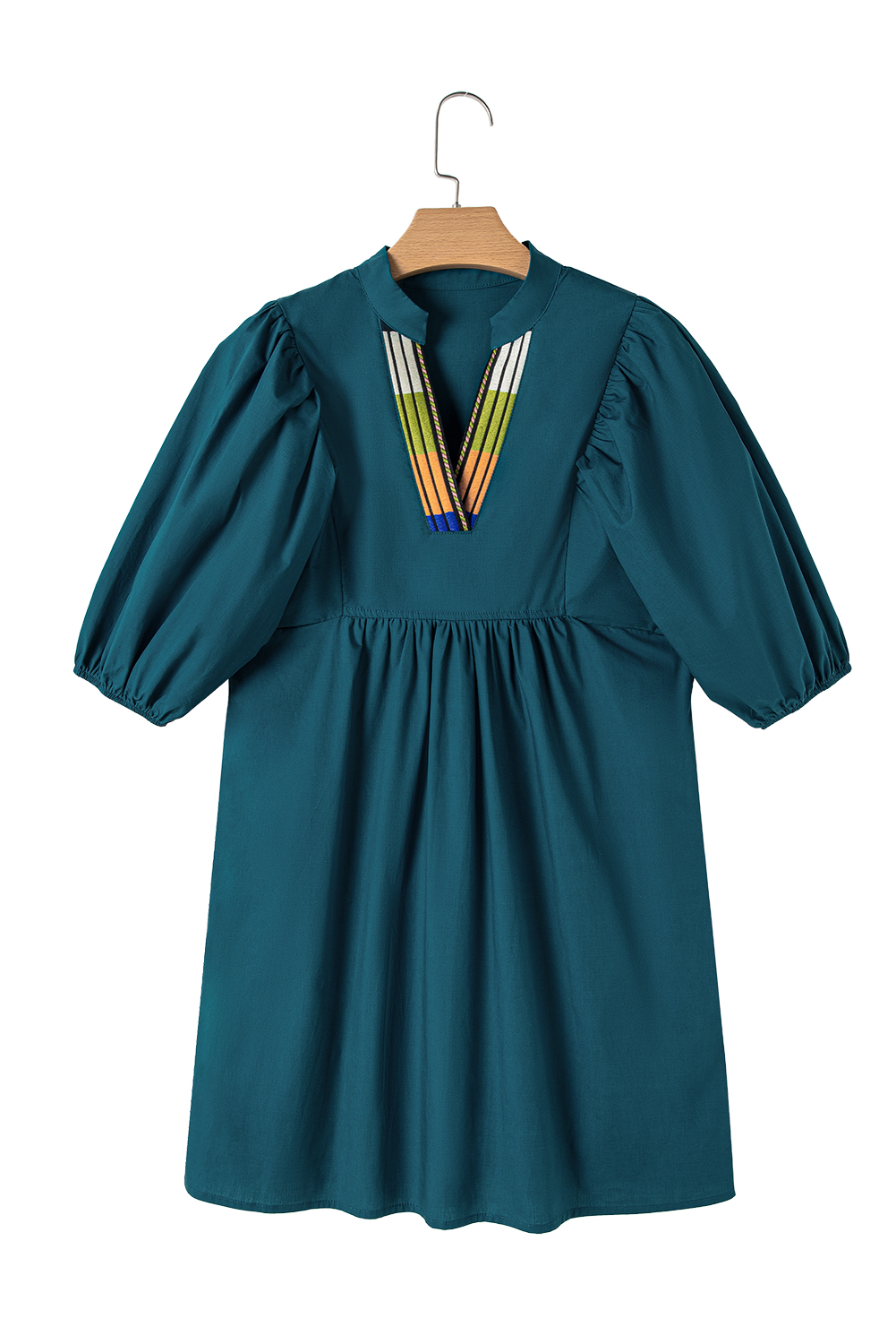 White Frill Mock Neck Sleeveless Tiered Floral Dress