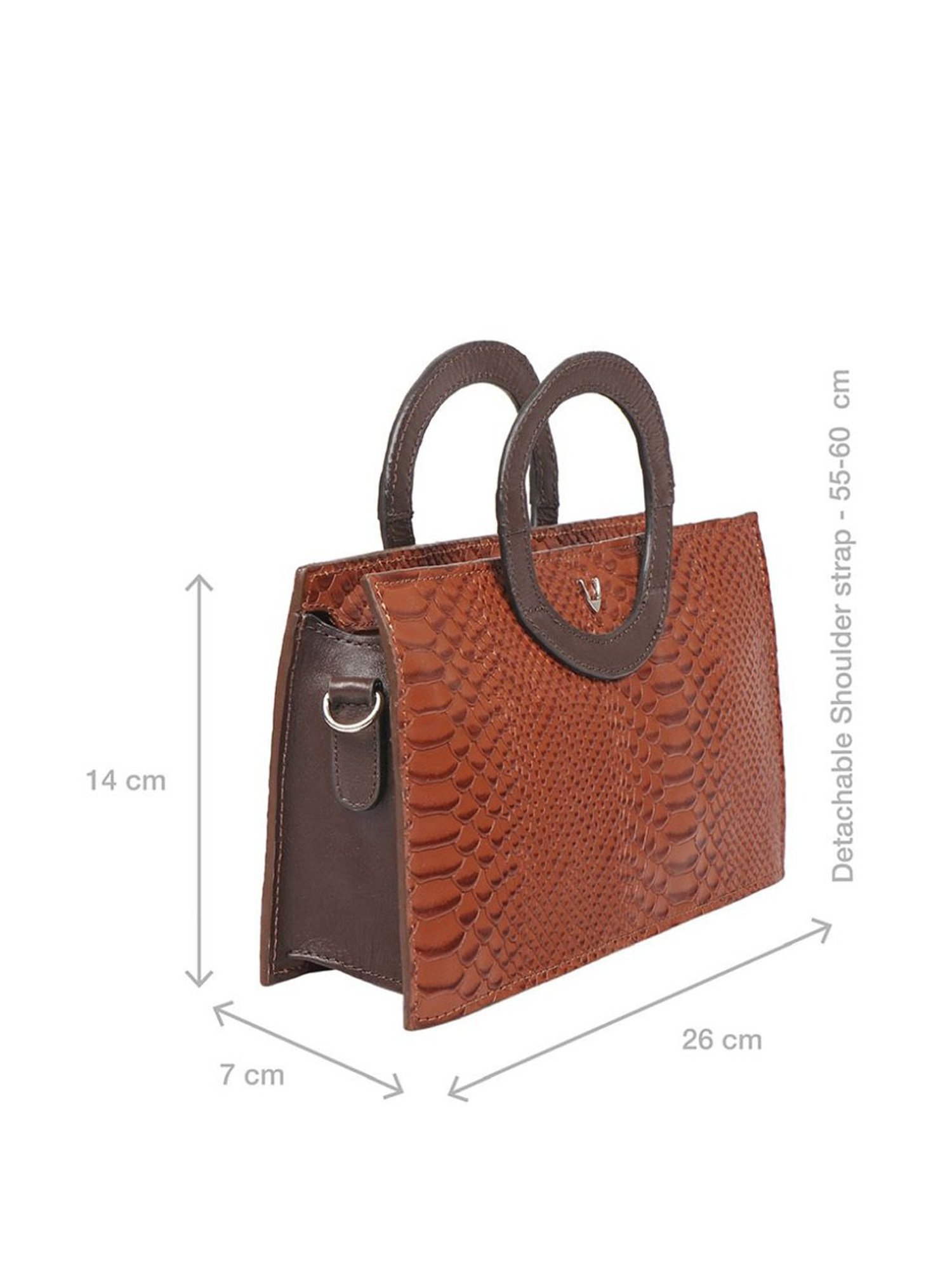 Hidesign Brazilia 01 Tan Leather Textured Handbag