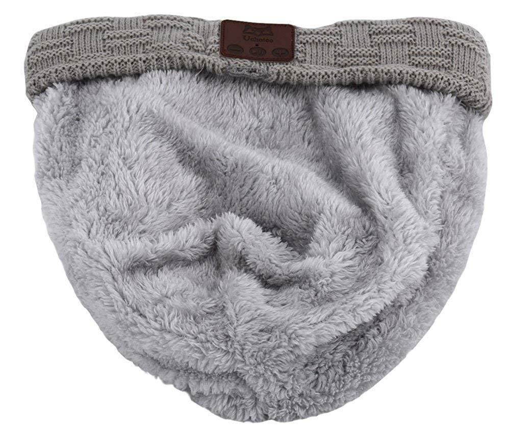 Bluetooth Beanie Hat, BearsFire Winter Outdoor Premium Knit Cap with Wireless Stereo Headphone Headset Earphone Speaker Mic Hands Free for Iphone Samsung Android Cell Phones, Christmas Gifts (gray)
