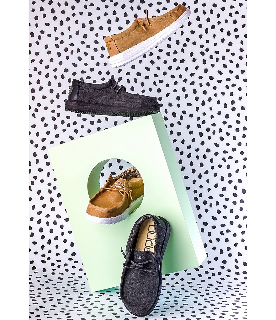 Hey Dude Boys' Wally Canvas Washable Slip-On Sneaker (Youth)