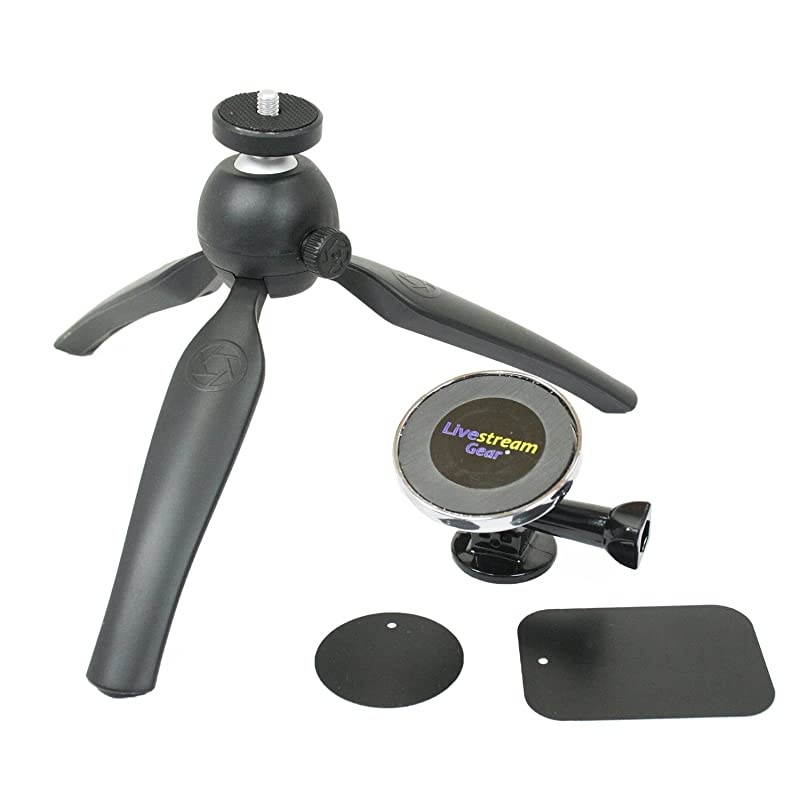 Gear Universal Magnetic Phone Mount and Heavy Duty Tripod Mount Your Phone via Magnetic Mount and Metallic Plate to This Tripod Setup for ing Strong Hold