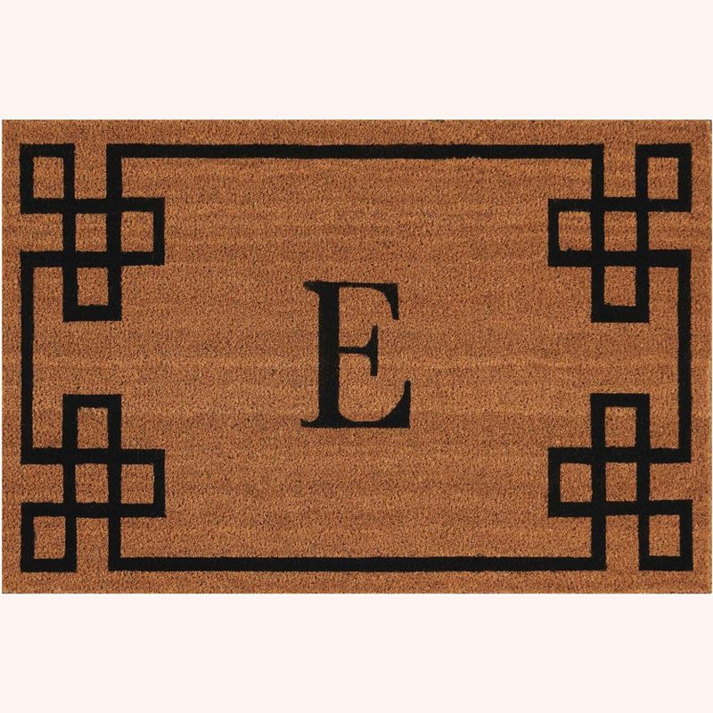 Nourison Elegant Entry "E" Natural Doormat EECME 2' x 3'