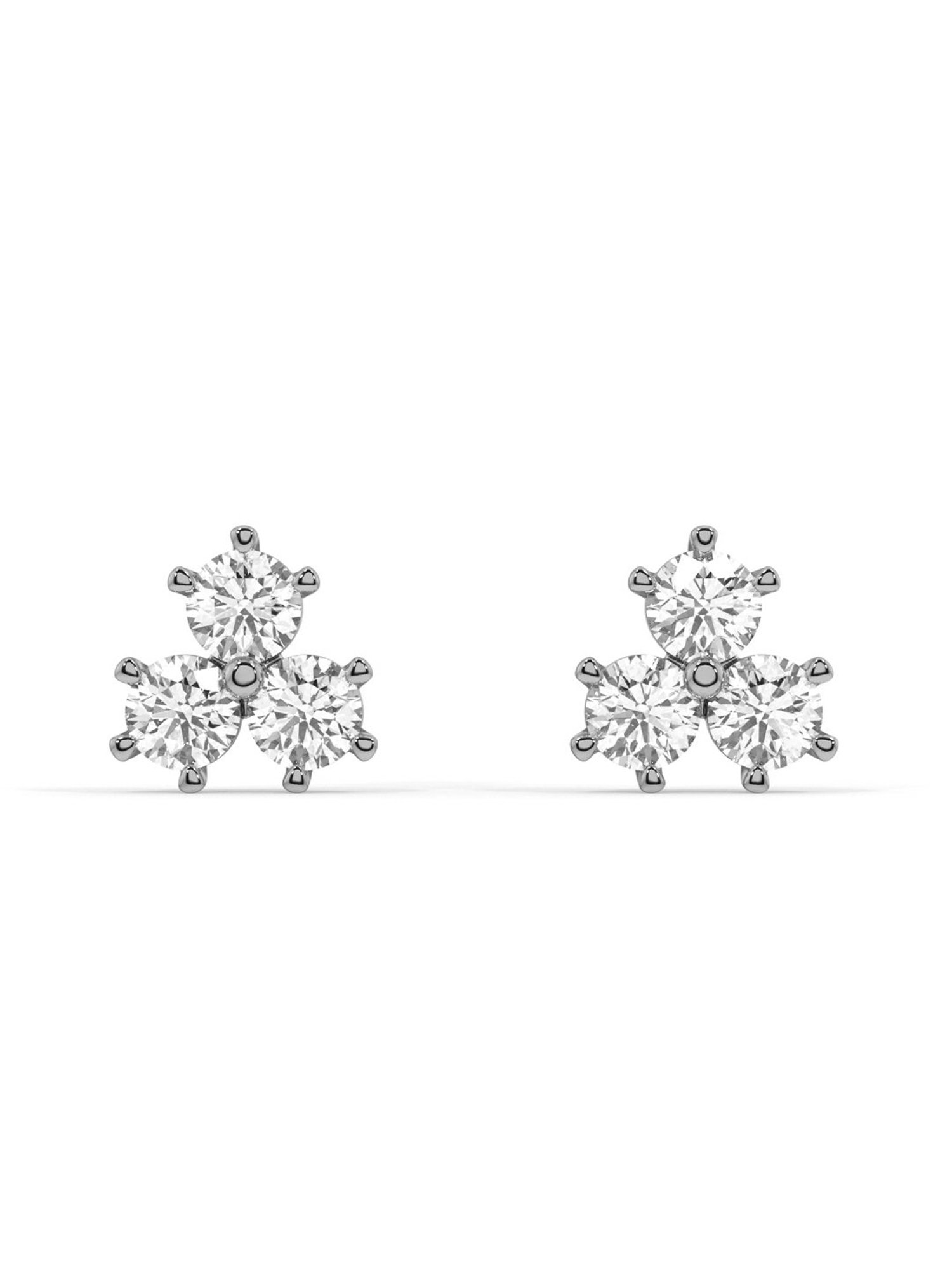 Silvermist 925 Sterling Silver Gentle Breeze Stud Earrings for Women & Girls