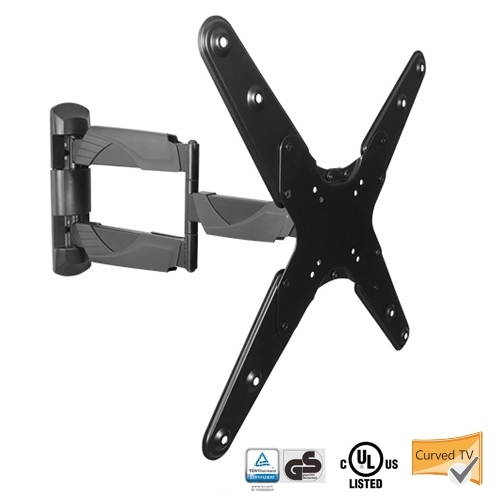 Impact Mounts FULL MOTION LCD LED TV WALL MOUNT TILT SWIVEL BRACKET 32- 55" TVs CURVED TVs OK (IM986)