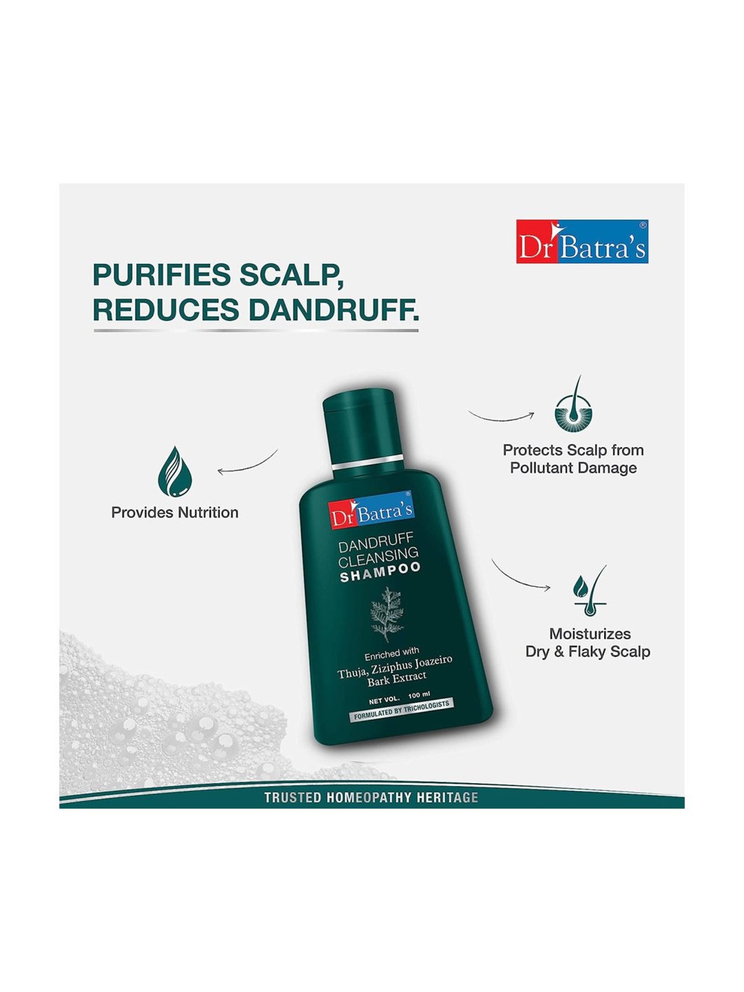 Dr. Batra's Dandruff Cleansing Shampoo - Pack of 4