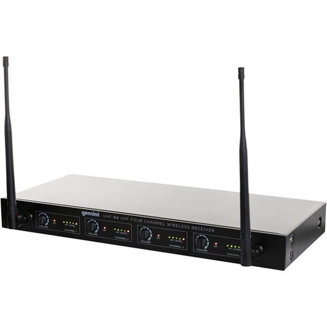 Gemini UHF-04HL 4-Channel Wireless Headset/Lavalier Combo System S1234