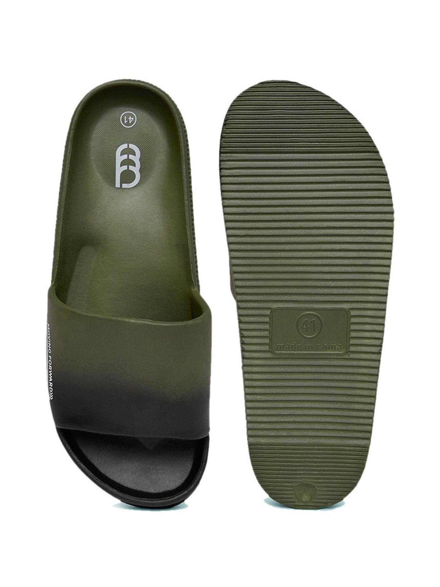 Ajile by Pantaloons Men's Olive Slides