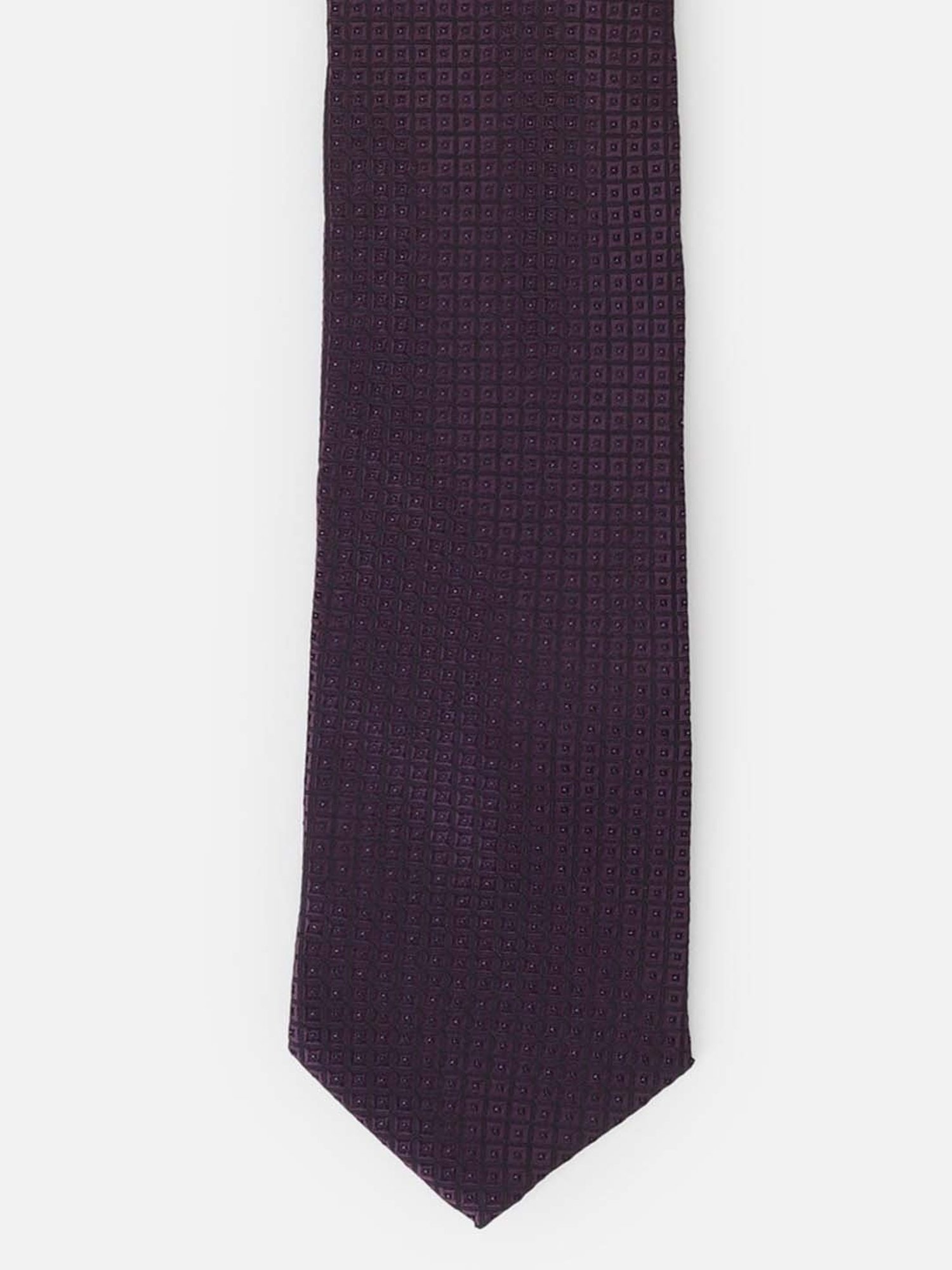 Van Heusen Purple Embroidered Tie