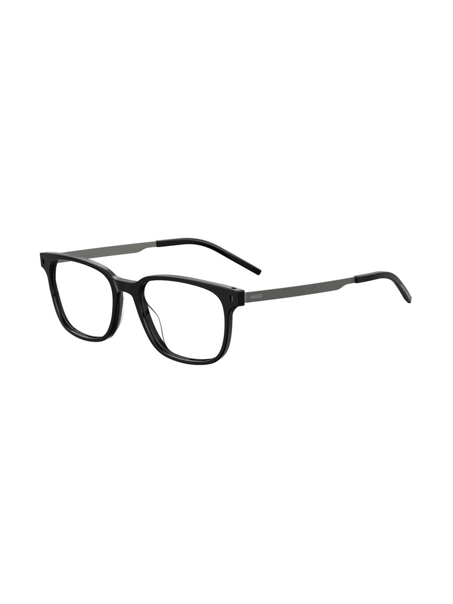 HUGO Black Rectangular Eye Frames for Men