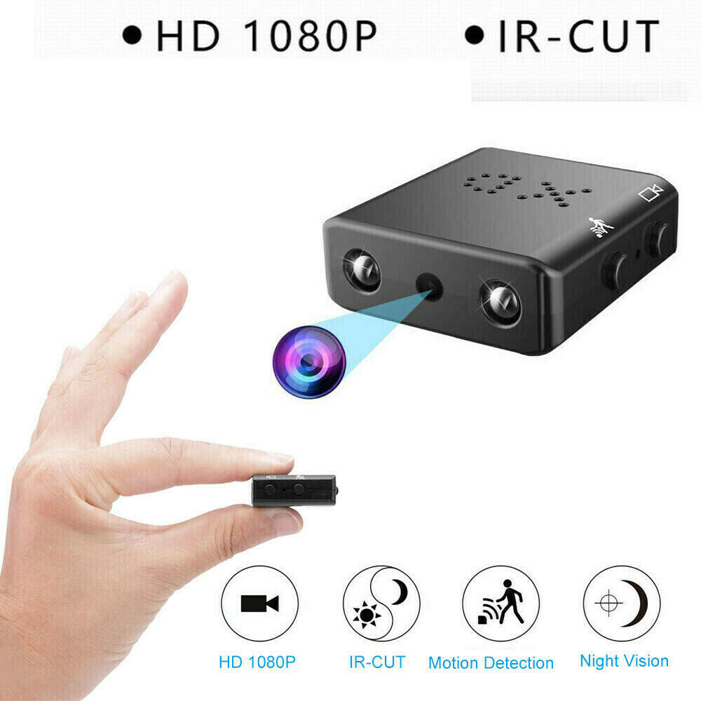 XD 1080P Mini Spy Camera IR Cut Portable Smallest Security Camcorder HD DV DVR Night Vision Motion Detection for Home,Office,Car, Drone