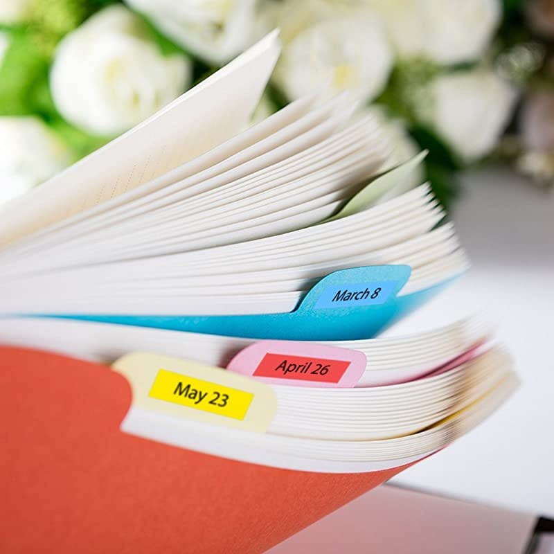 Compatible Label Tape Replacement for Brother Label Maker Tape TZe-251 TZe-151 TZe-451 TZe-651 24mm TZe Tape for P-Touch PT-D600 PT-P700 PTP750W PT2730 ( Clear, White, Yellow, Red, 4-Pack )