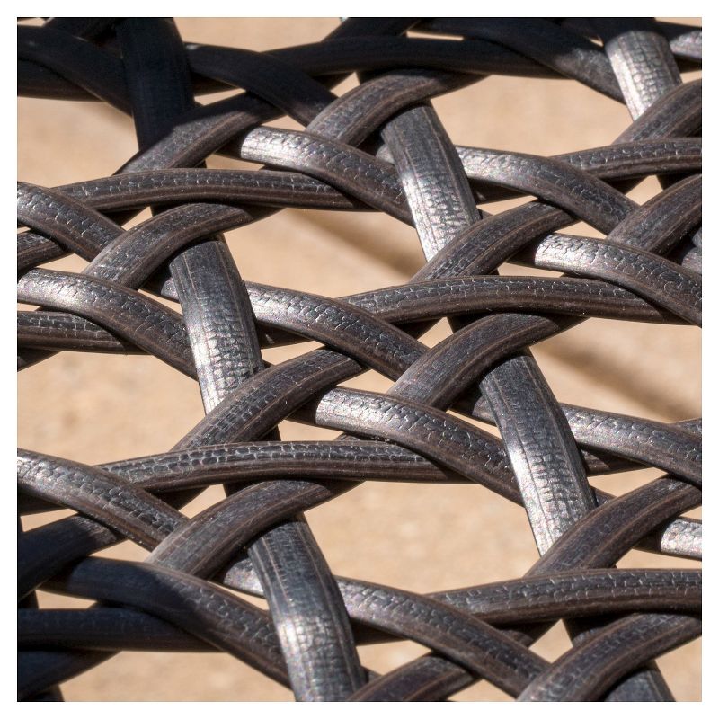 La Sola 3pc Metal Bistro Set - Black/Bronze - Christopher Knight Home