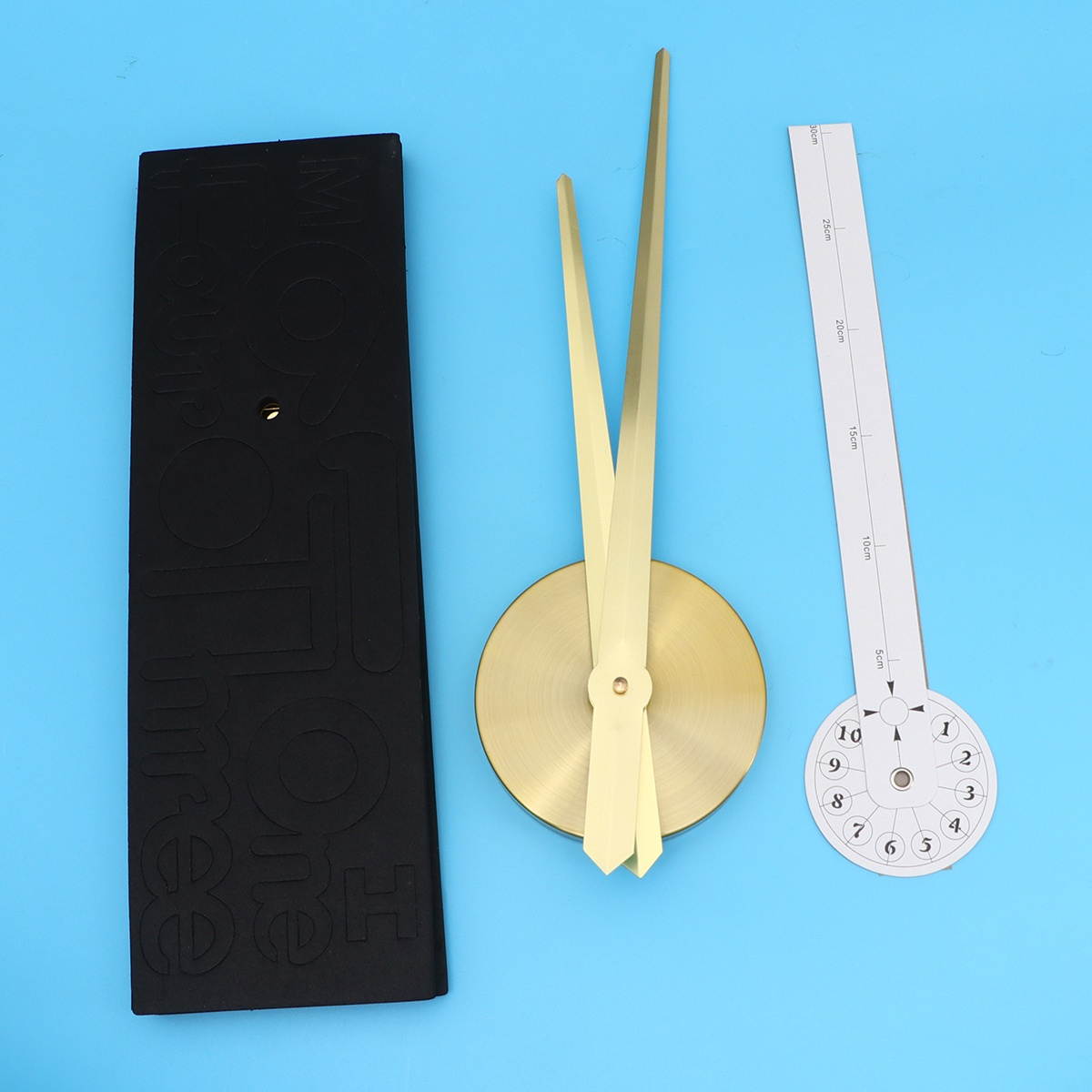 Acrylic Wall Clock DIY Traceless Simple Wall Hanging Clock for Home (Without Battery Black, 47inches)