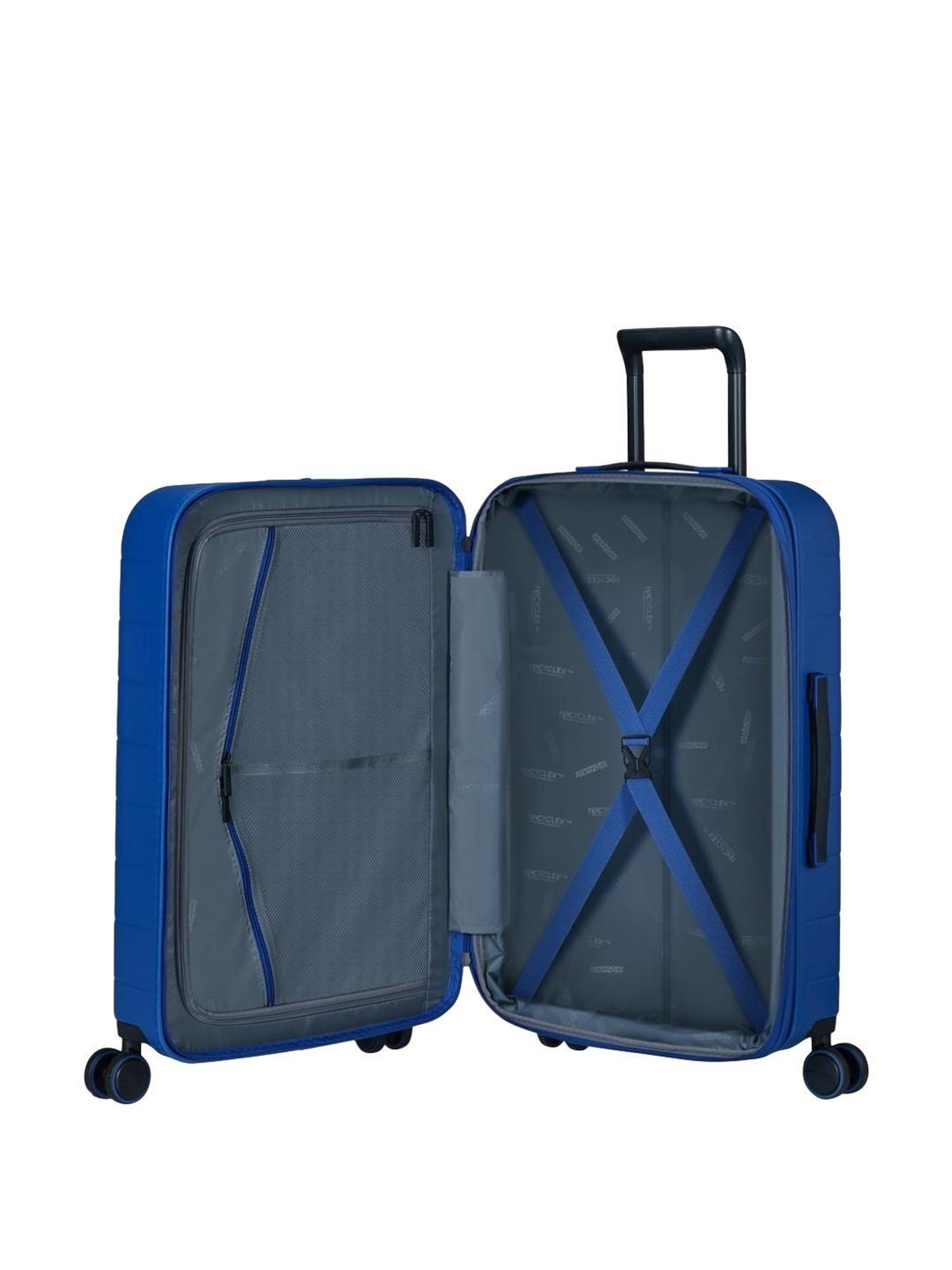 American Tourister Novastream Navy Blue Solid Hard Trolley Bag - 67 cm