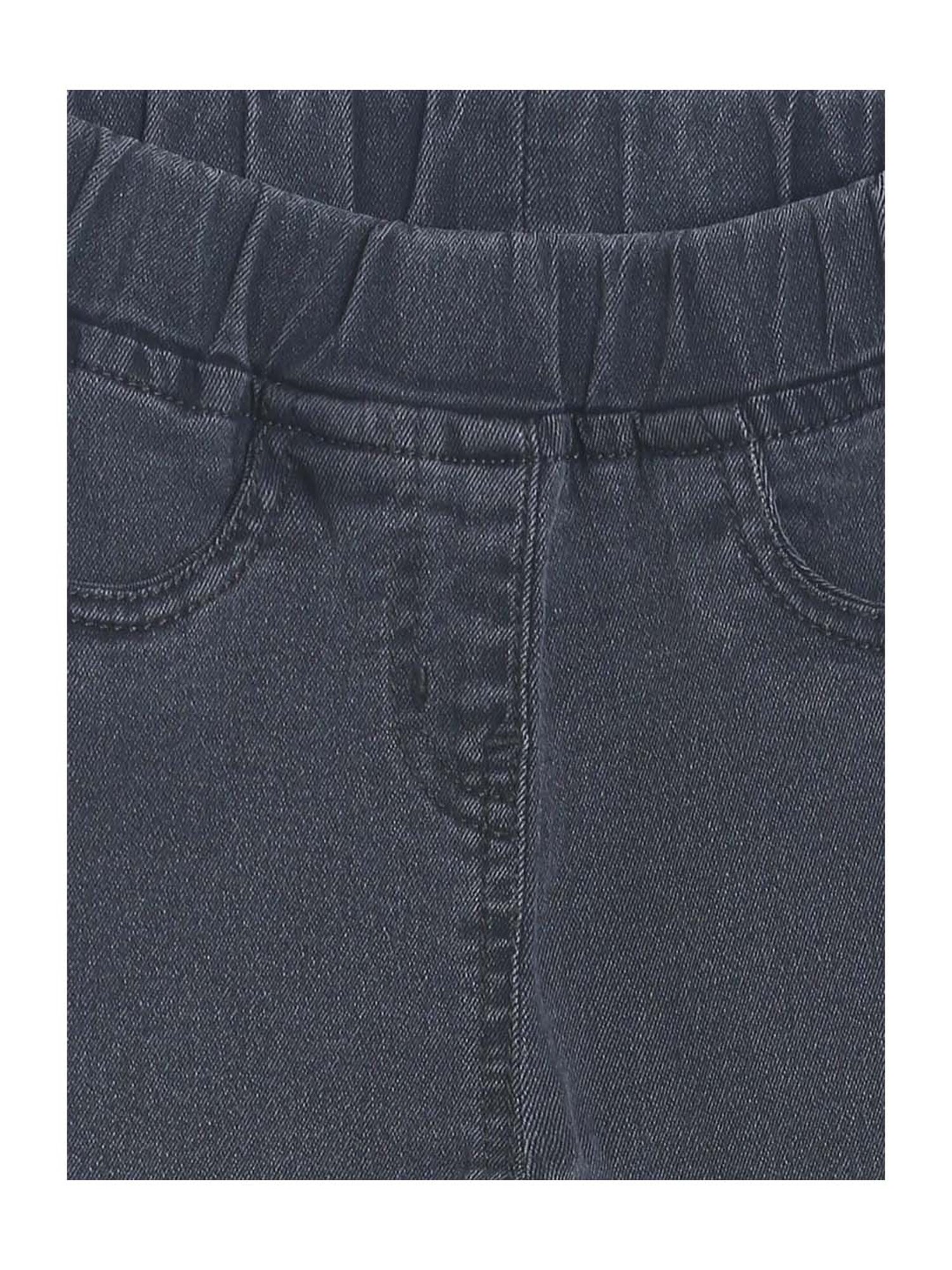 Tales & Stories Girls Blue & Grey Cotton Jeggings - Pack of 2