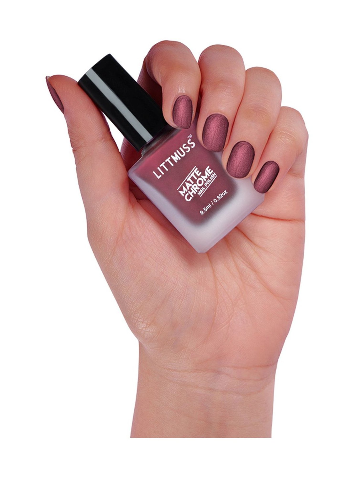Littmuss Matte Chrome Nail Polish Red Velvet Churros 008 - 9.5 ml