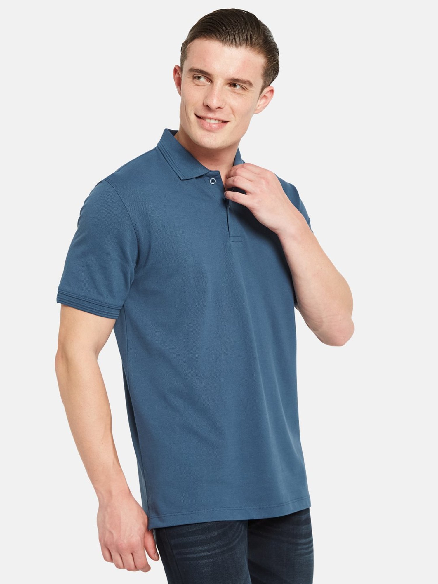 Octave Navy Regular Fit Polo T-Shirt