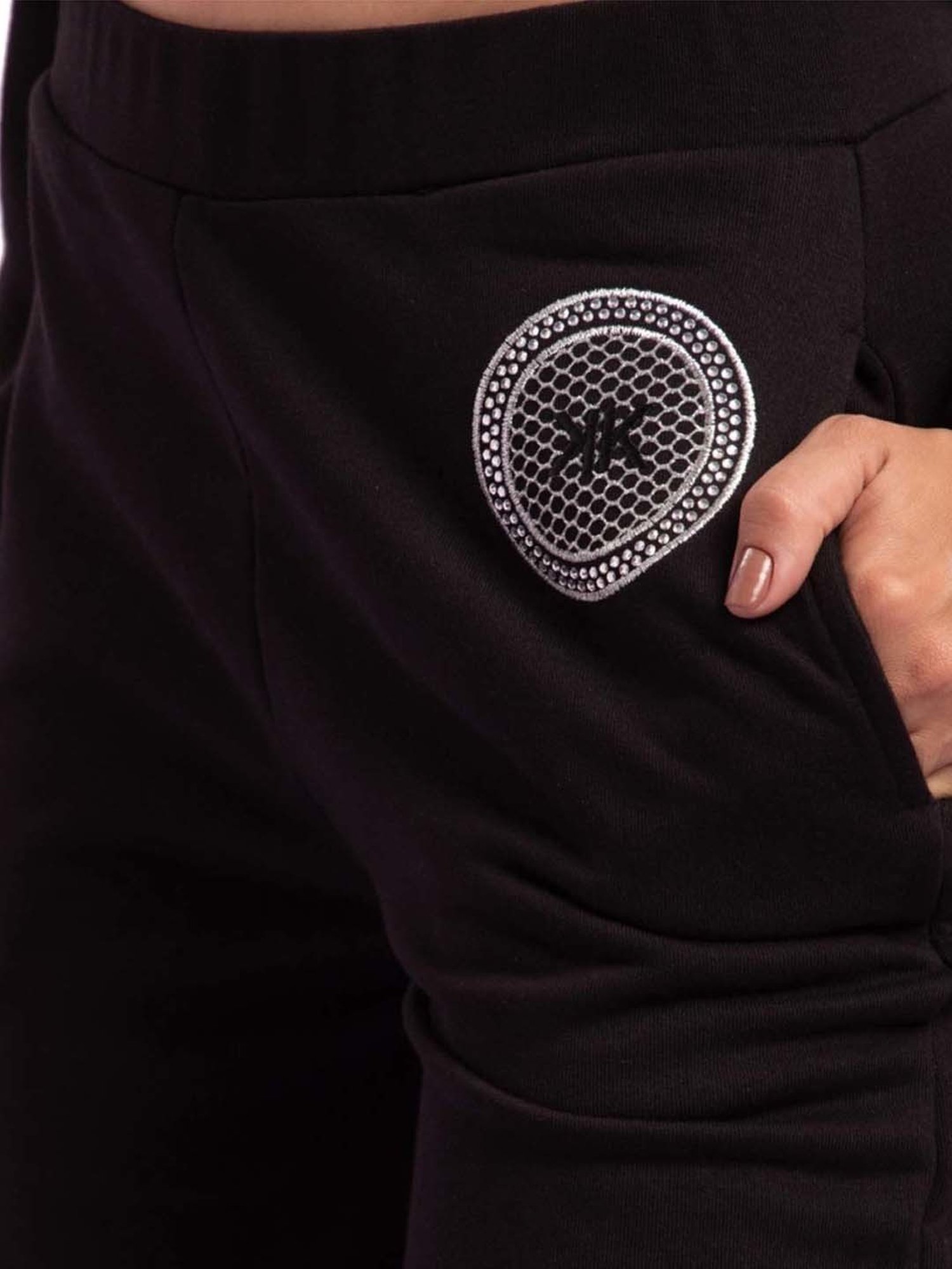 KENDALL + KYLIE Black Mid Rise Flared Pants