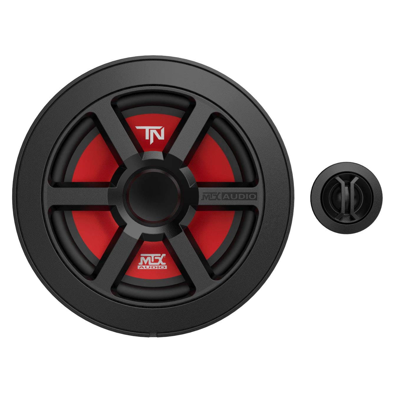 mtx terminator 6.5 inch woofer cone component speaker pair with 45 watt rms
