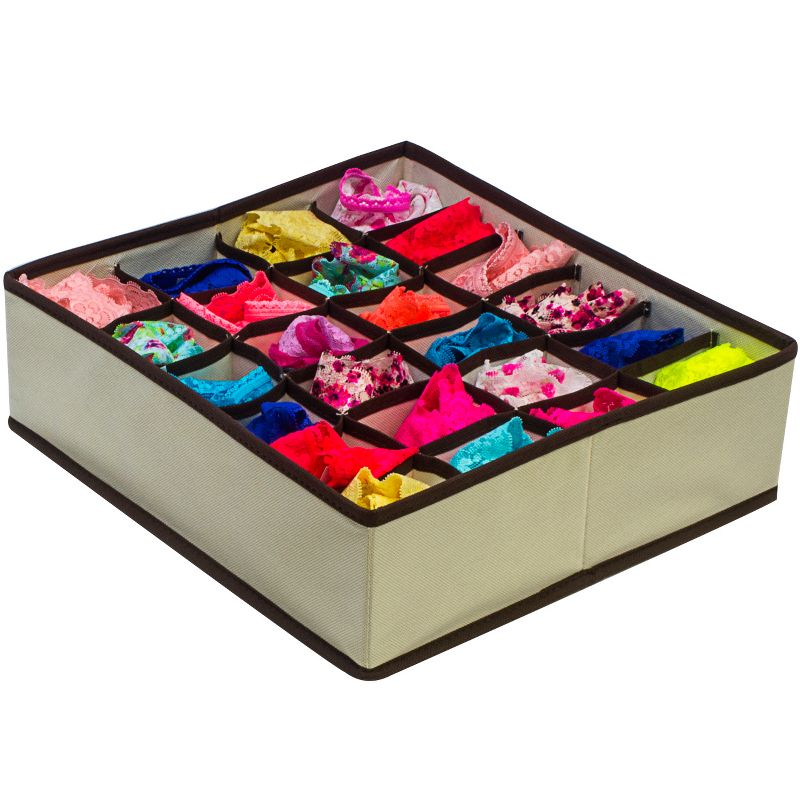 Sorbus Cube Storage Box Buff Beige