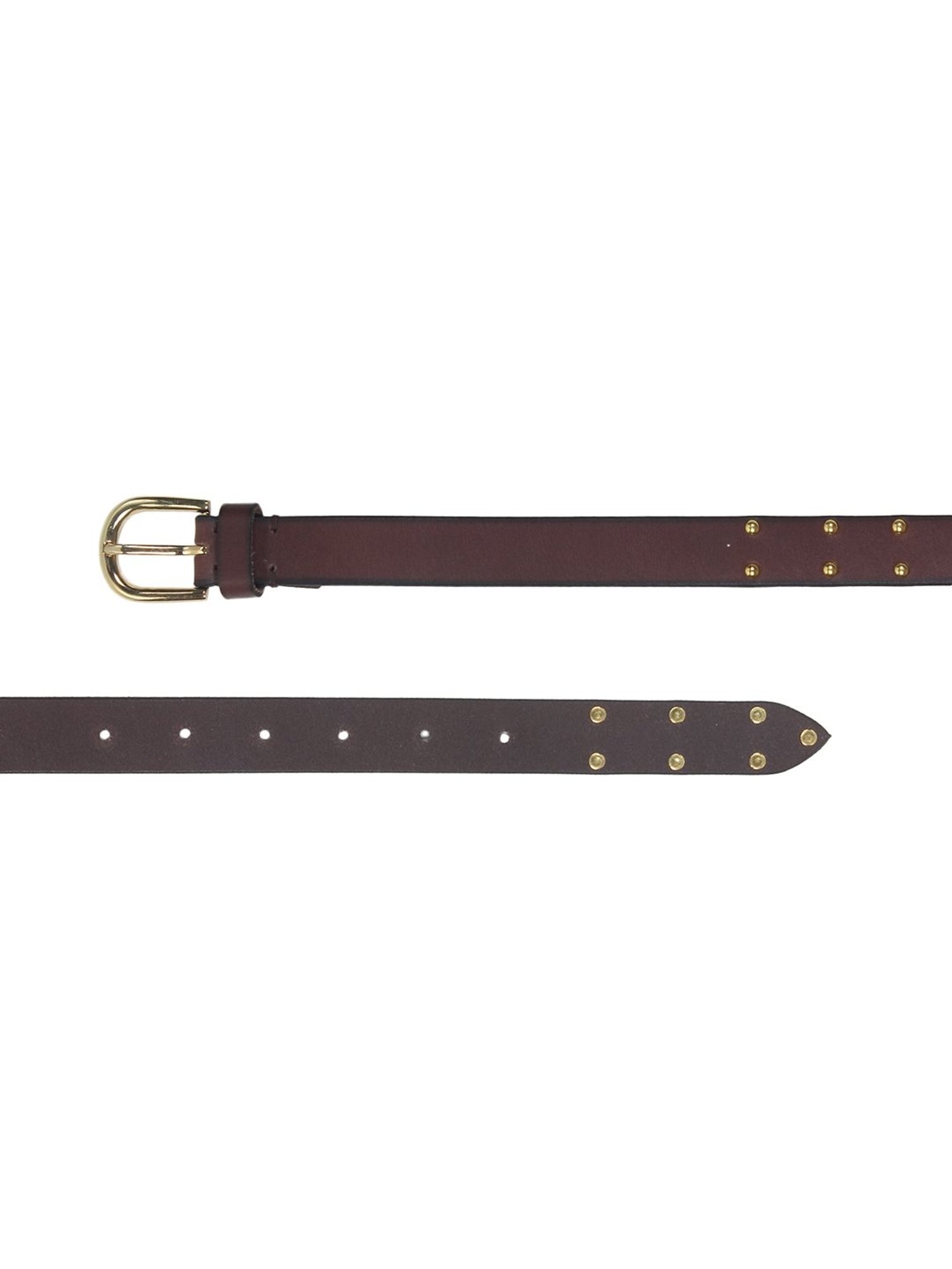 Aditi Wasan Brown Leather Waist Belt for Women