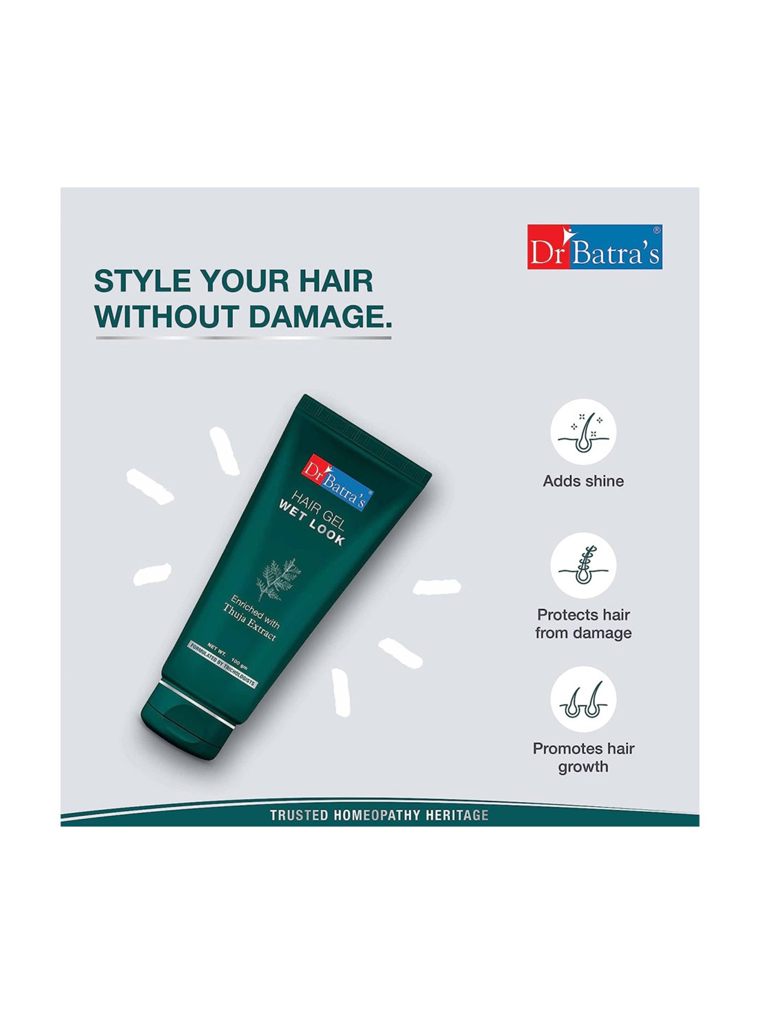 Dr. Batra's Hair Gel, Instant Glow Face Wash & Deo for Men