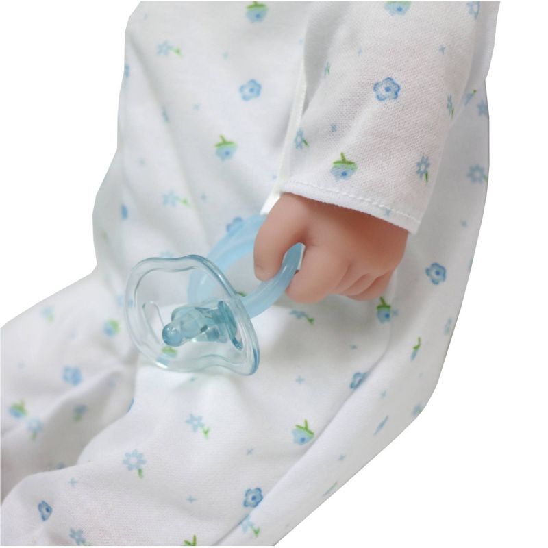JC Toys La Baby 16" Baby Doll - Blue Outfit with Pacifier