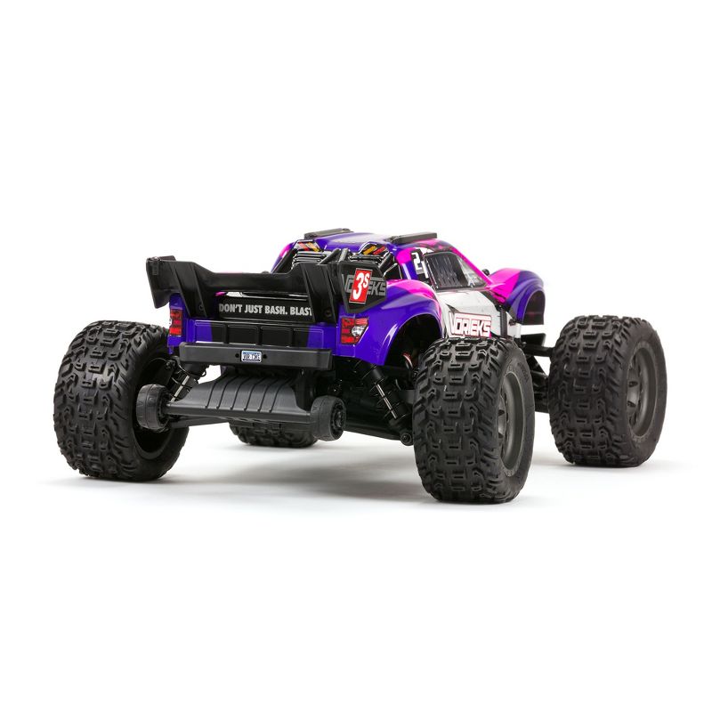 ARRMA RC Truck 1/10 VORTEKS 4X4 3S BLX Stadium Truck RTR (Batteries and Charger Not Included), Purple, ARA4305V3T2