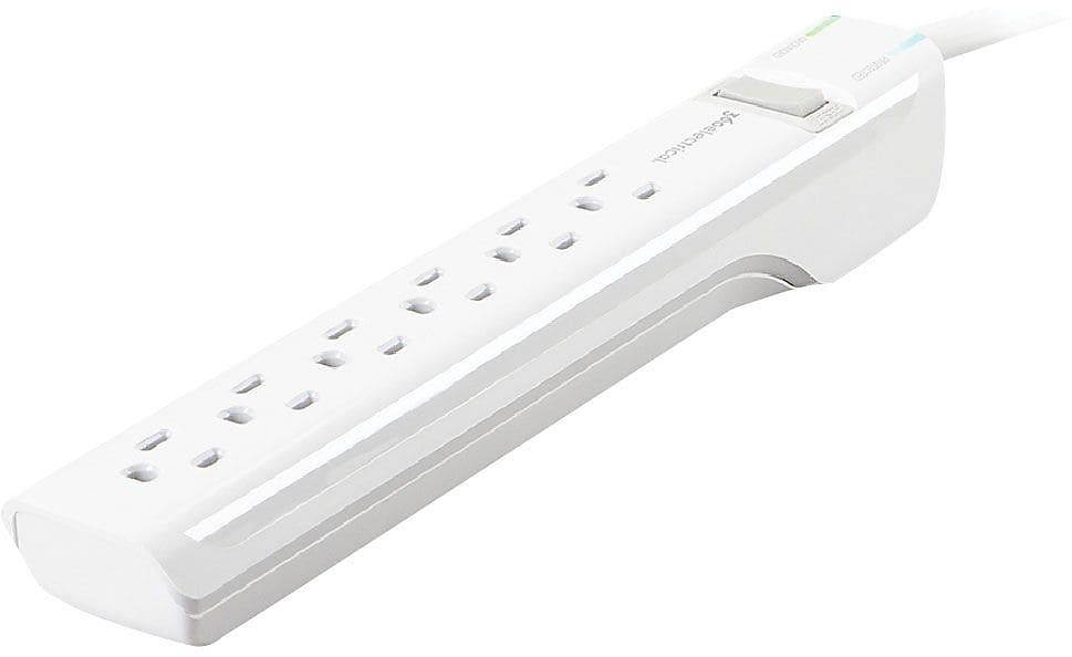 360 Electrical Suite + 6 Outlet Surge Protector Stip with 6' Cord White 360314