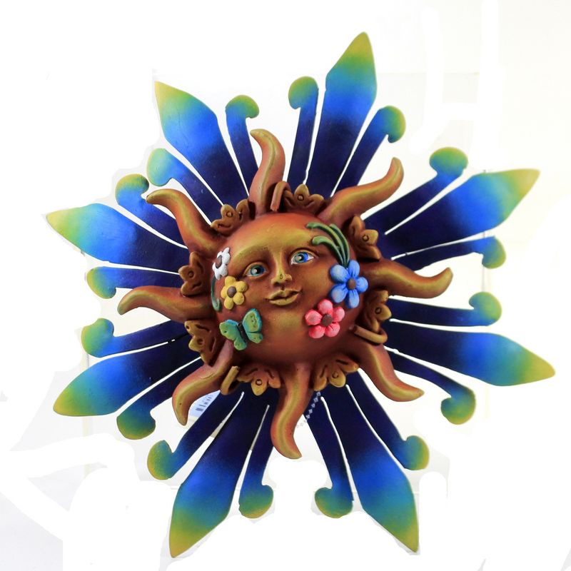 Home & Garden 9.5" Sun Hippie Wall Decor Yard Decoration Regal Art & Gift  -  Decorative Sculptures