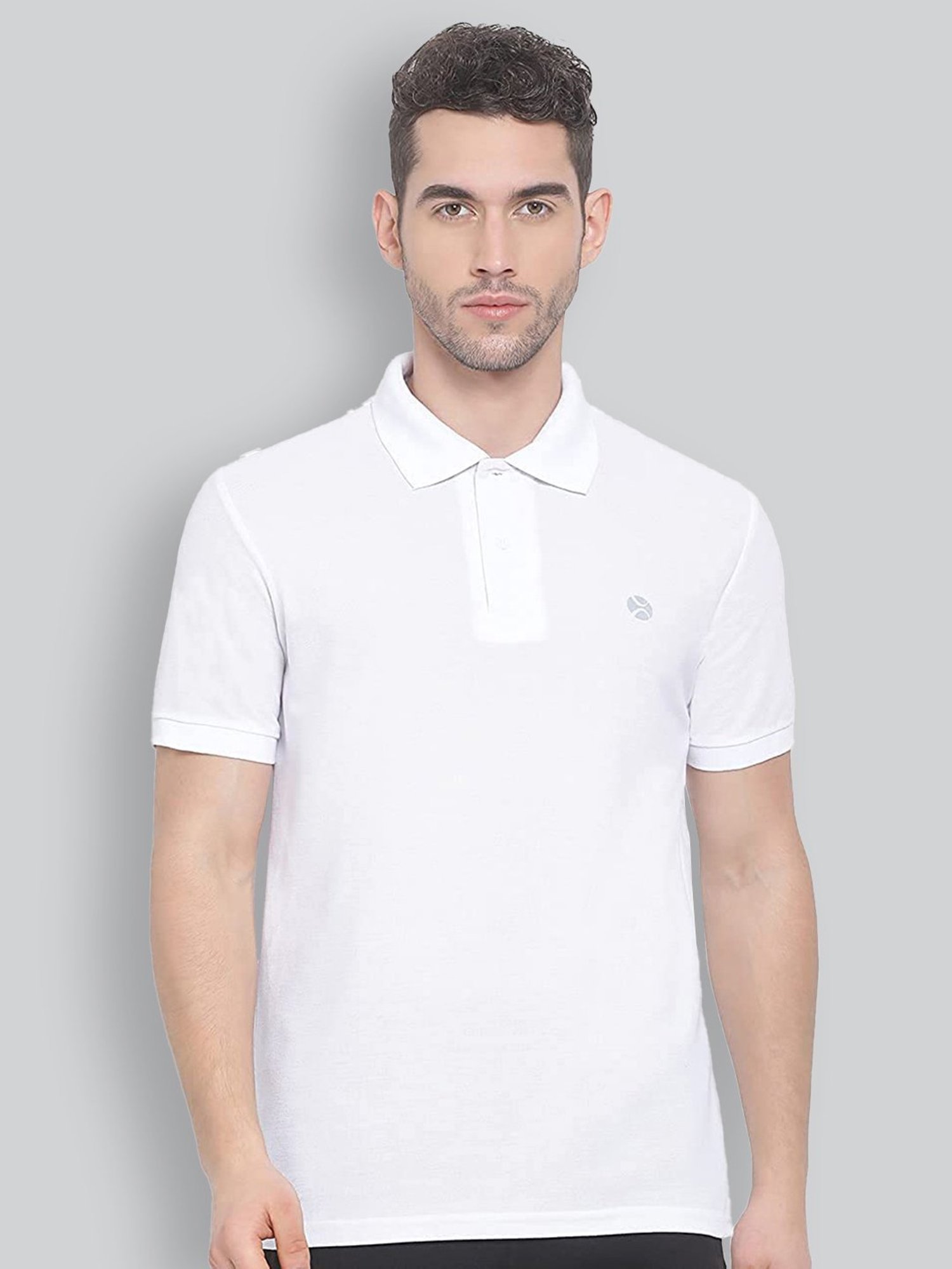 Lux Nitro White Regular Fit Polo T-Shirt