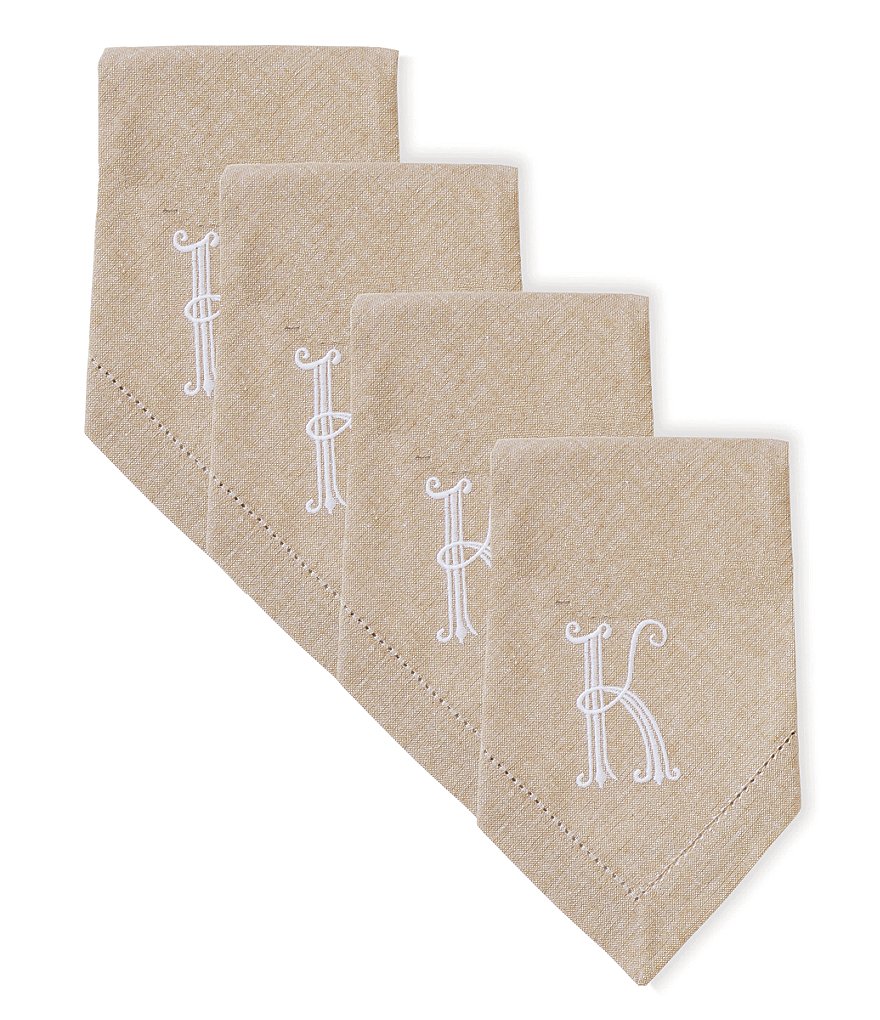 Mud Pie Initial Napkin Set