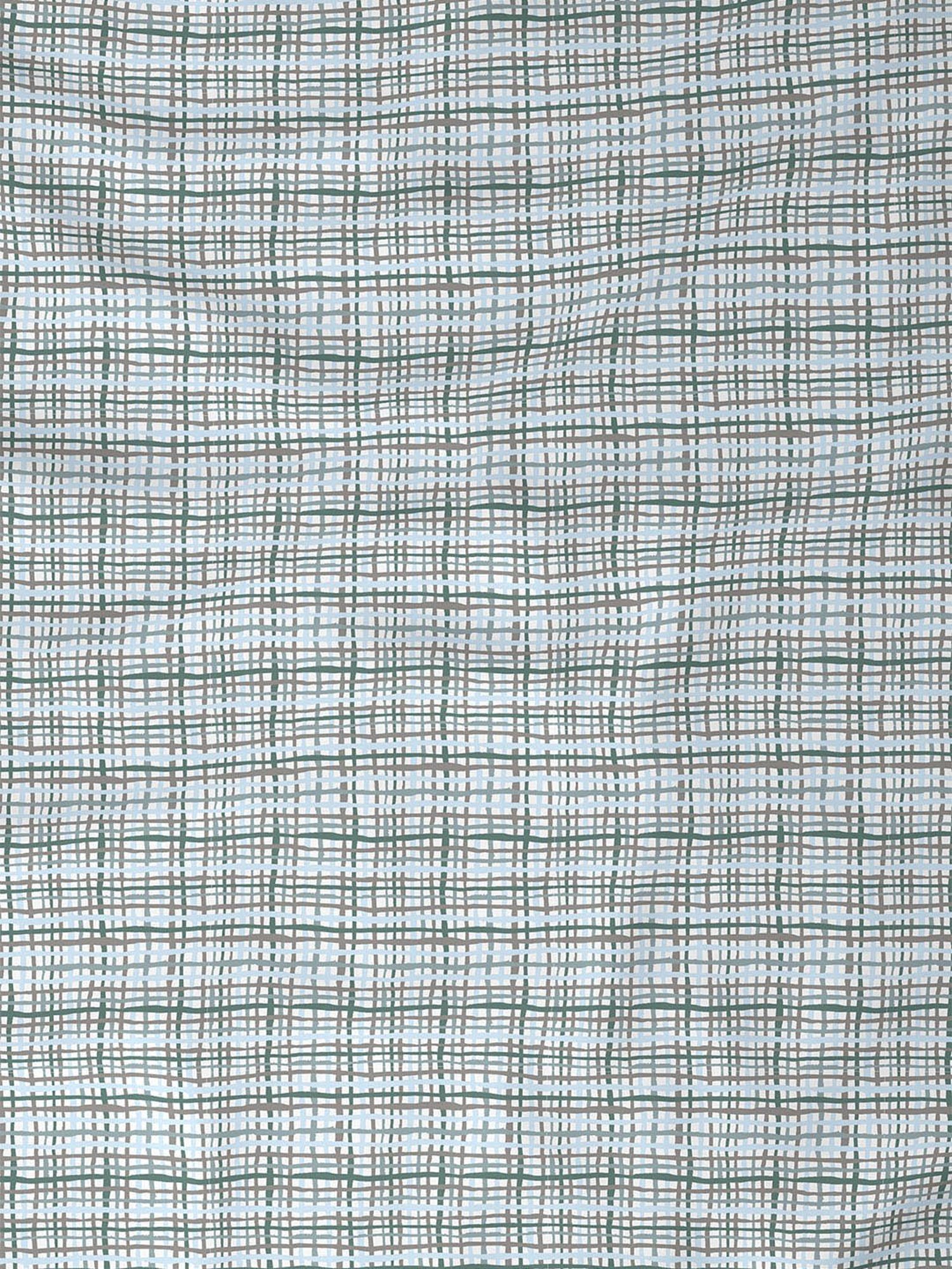 In-House by Maspar Blue 200 TC Cotton Printed Bed Sheet with 2 Pillow Cover