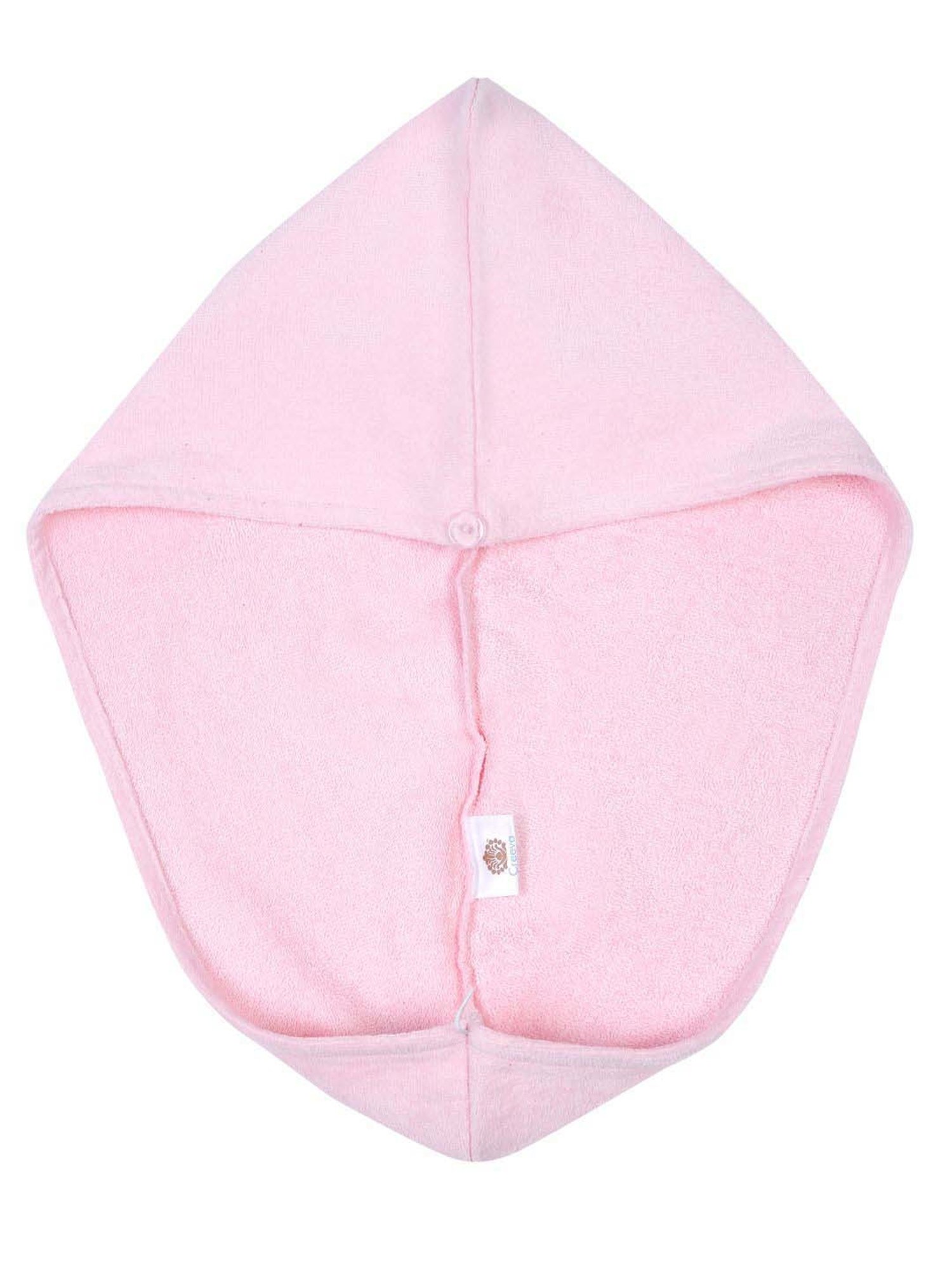 Creeva Luxury Baby Pink Cotton 380 GSM Hair Wrap