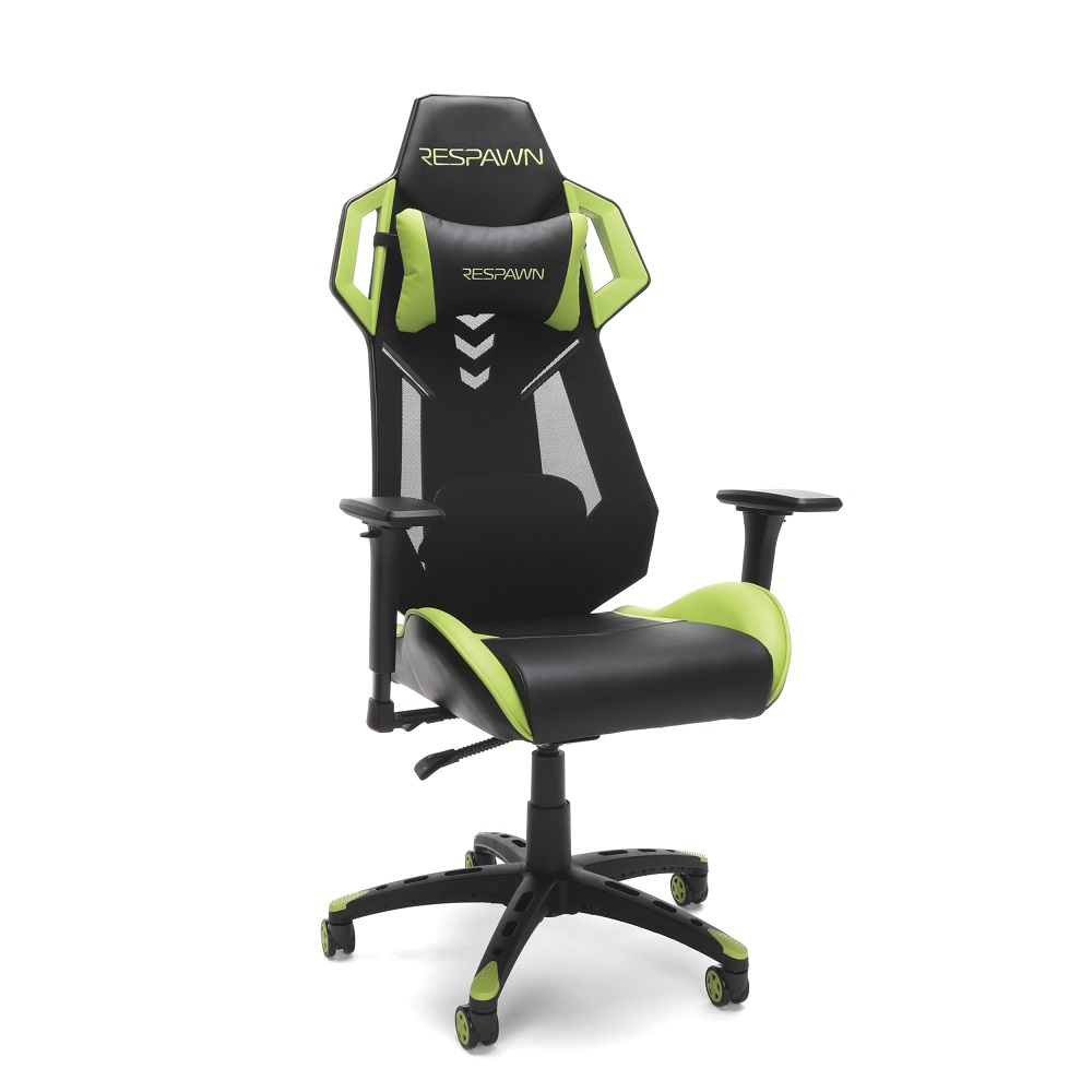 RESPAWN 200 Racing Style Gaming Chair, in Green (RSP-200-GRN)