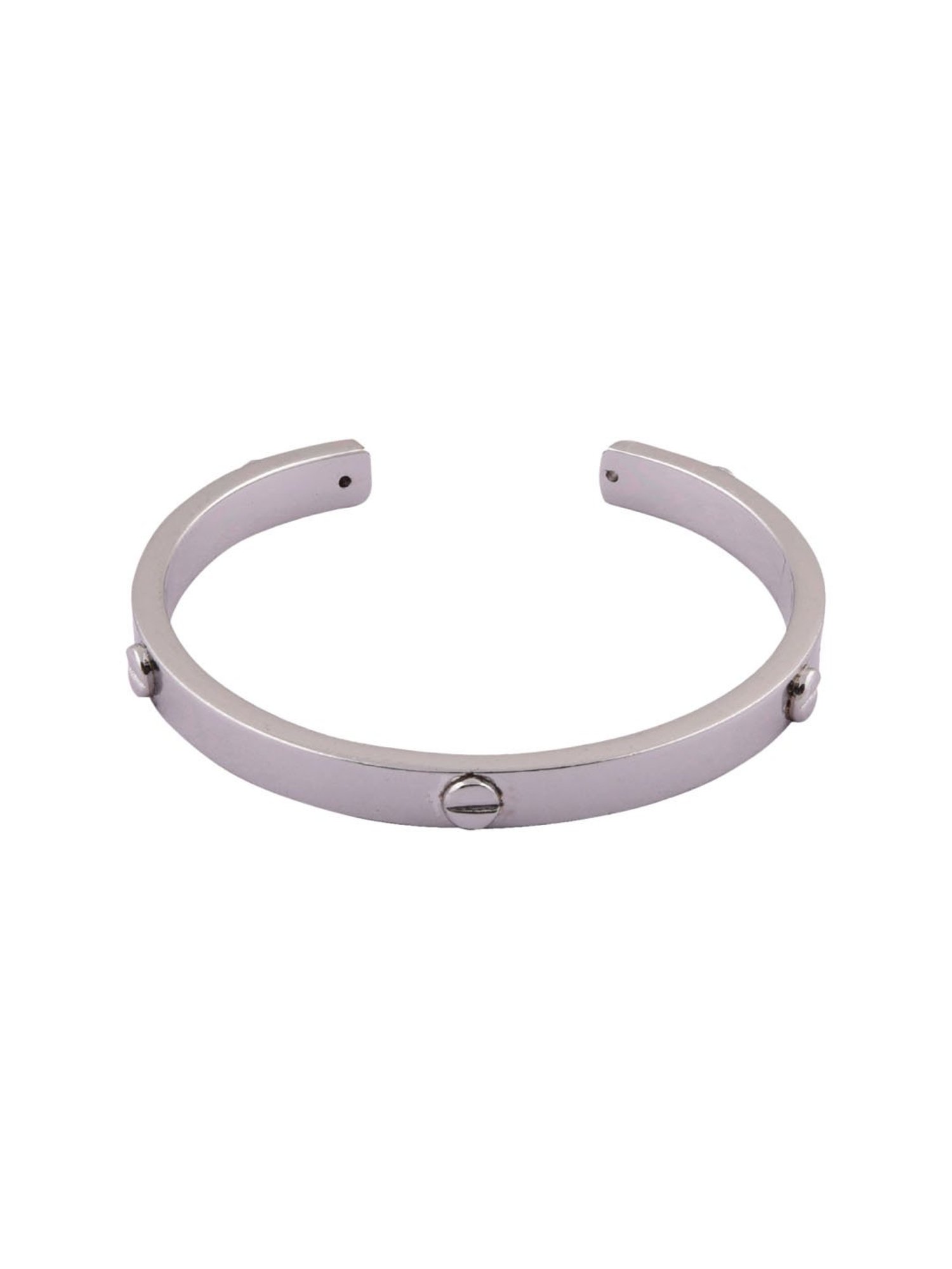 The Bro Code Silver-Plated Kada Bracelet For Men