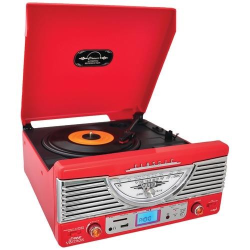 Turntable Record Player Speaker Portable Vinyl Player 3 Speed Dust Free Suitcase Autostop RCA Output AUX Input Headphone Jack BeltDriven Extra Stylus Free Audio Cable 9W Teal