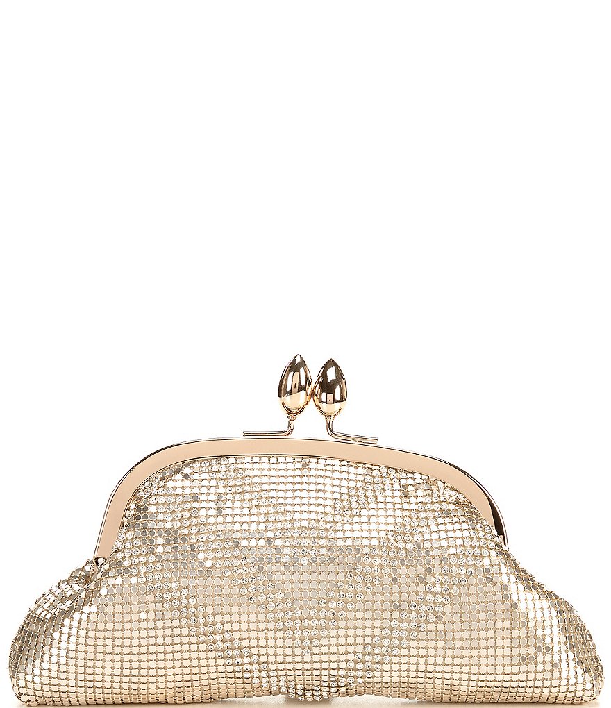 Kate Landry Satin Buckle Clutch Bag