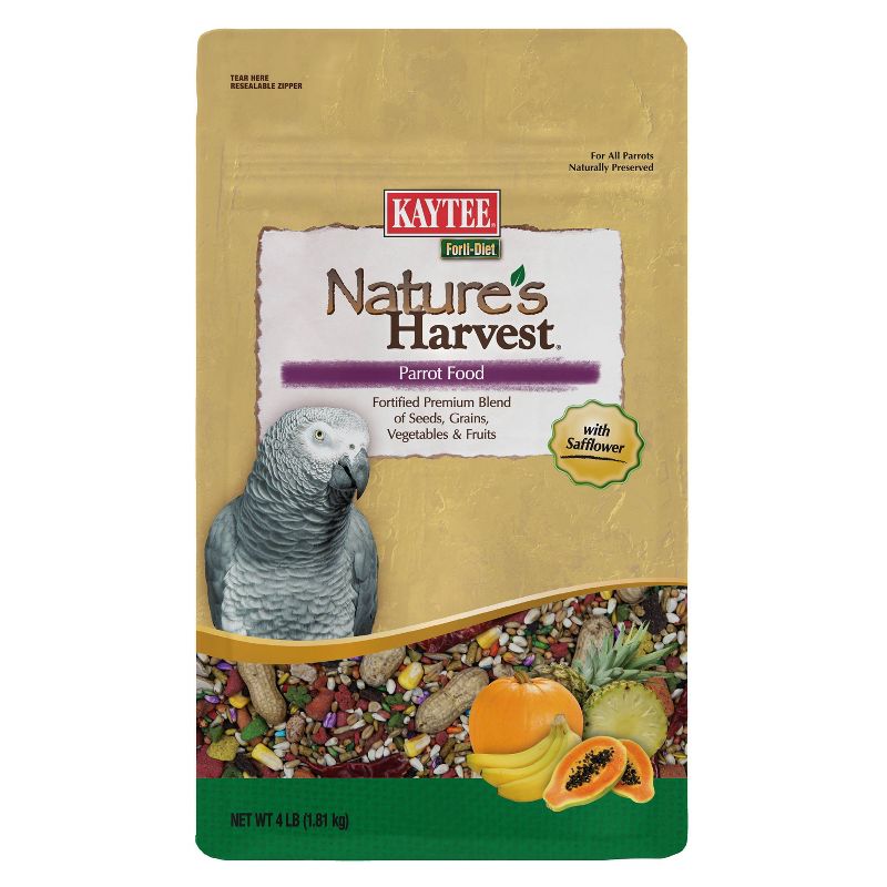 Kaytee Forti Diet Nature's Harvest Parrot - 4lbs
