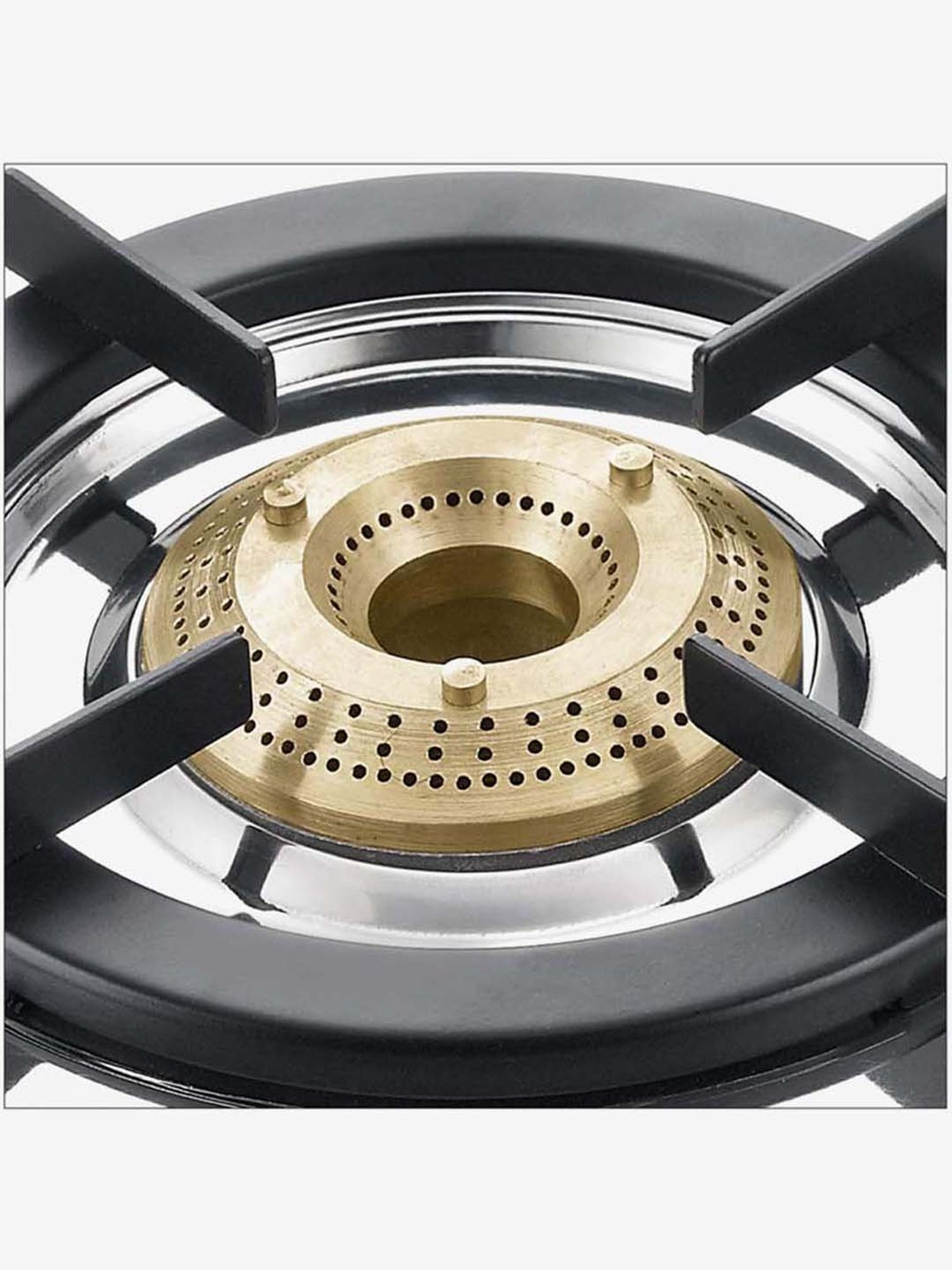 Pigeon Blackline Smart Black Glass Manual Gas Stove (2 Burners)