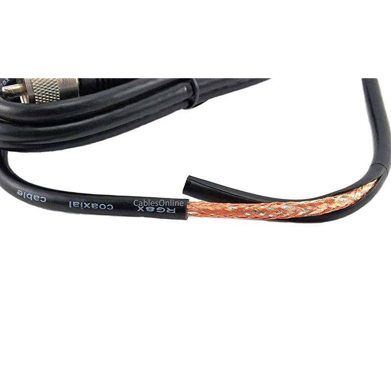 12ft RG8x Coax UHF PL259 Male to Male 50 ohm Antenna Cable RU012