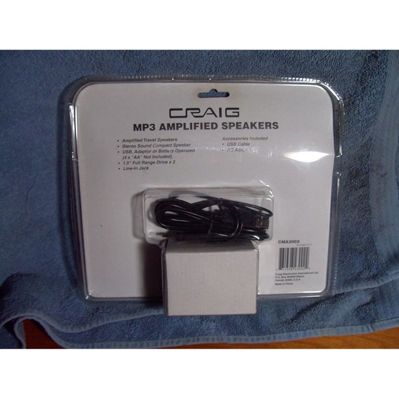 Craig Amplified Travel Speakers