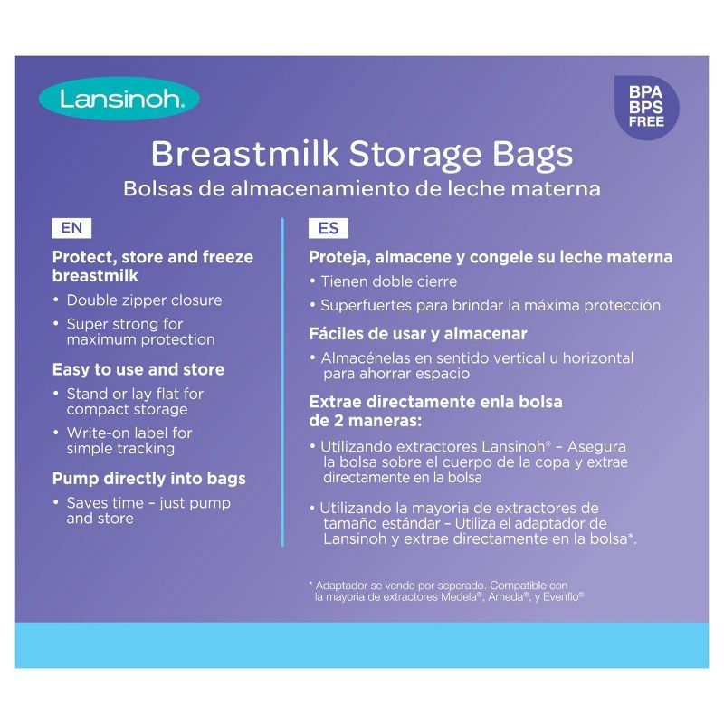 Lansinoh Breast Milk Storage Bags - 100ct